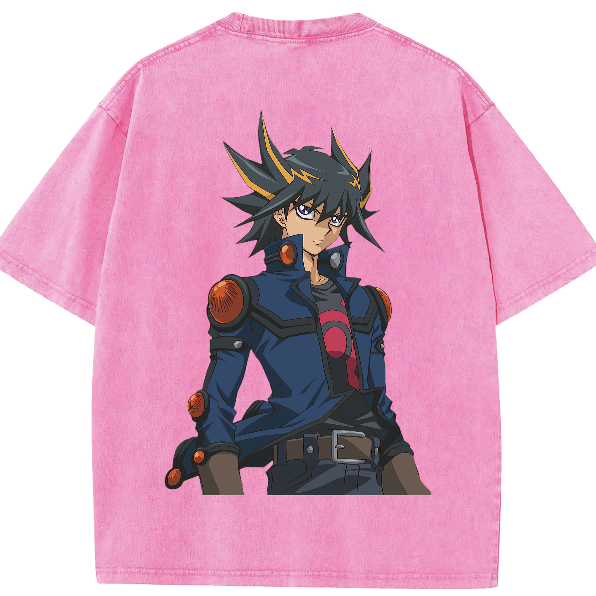 （画像用） 遊☆戯☆王 Yu-Gi-Oh! 綿100% ヴィンテージ風 半袖Tシャツ（背面プリント）